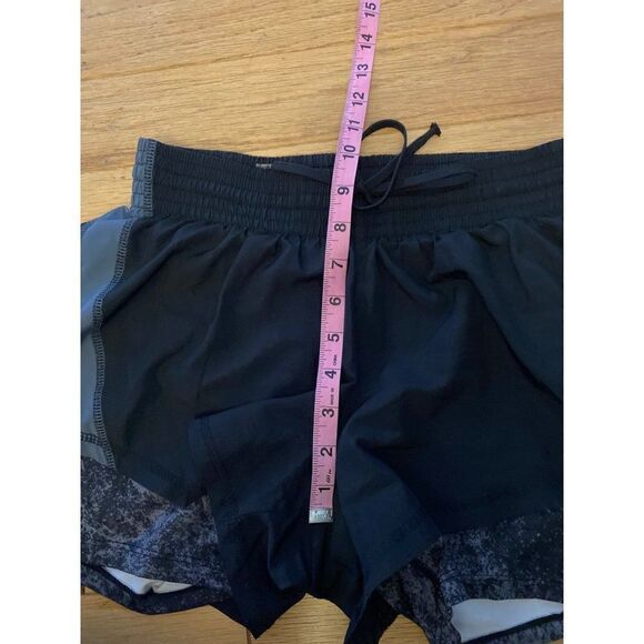 Champion Duo Dry women's carbon black and gray active drawstring waist shorts S - Picture 9 of 9